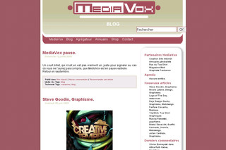 Aperçu visuel du site http://blog.media-vox.info