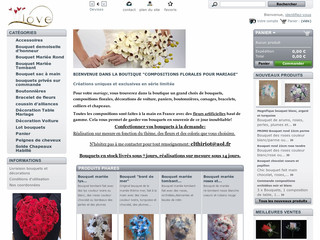 Aperçu visuel du site http://www.bouquet-de-la-mariee.com/