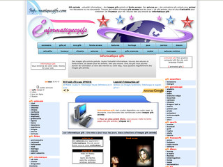 Aperçu visuel du site http://www.informatiquegifs.com