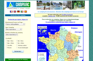 Aperçu visuel du site http://www.campivac.com