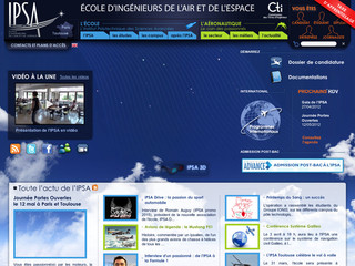 Aperçu visuel du site http://www.ipsa.fr