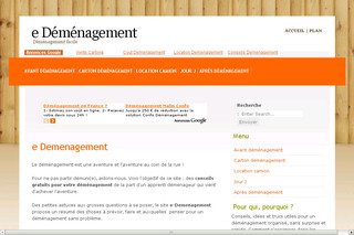 Aperçu visuel du site http://www.e-demenagement.fr