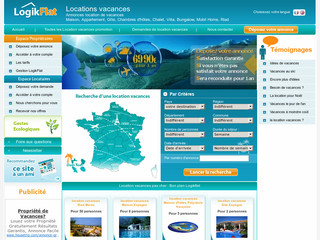Aperçu visuel du site http://www.logikflat.com