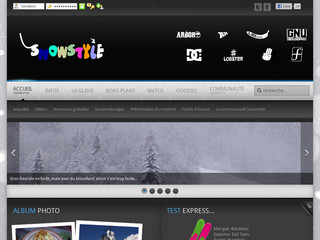 Aperçu visuel du site http://www.snowstyle.fr