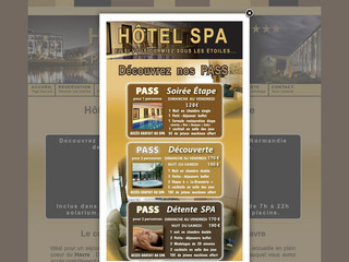Aperçu visuel du site http://www.hotelspalehavre.com/