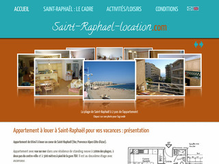 Aperçu visuel du site http://www.saint-raphael-location.com