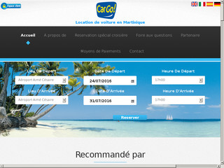 Aperçu visuel du site http://www.cargo-martinique.fr