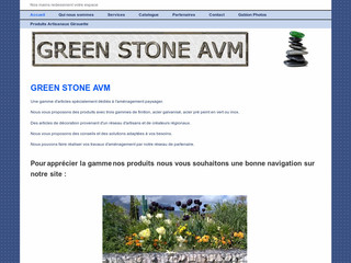 Aperçu visuel du site http://www.greenstone-avm.fr