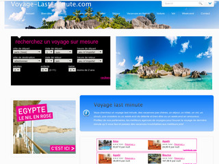 Aperçu visuel du site http://voyage-last-minute.com