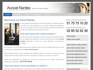 Aperçu visuel du site http://www.avocat-nantes-cabinet.fr