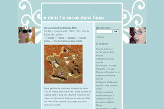Aperçu visuel du site http://www.oe-dans-leau.com