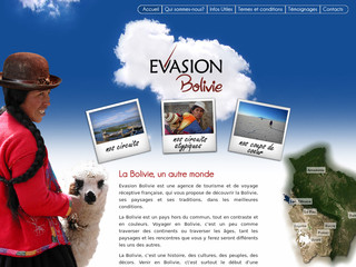 Aperçu visuel du site http://www.evasion-bolivie.com