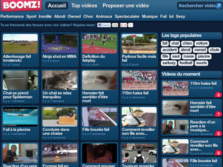 Aperçu visuel du site http://www.boomz.fr