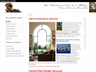 Aperçu visuel du site http://www.leschambresdelabbaye.com