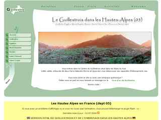 Aperçu visuel du site http://guillestre.free.fr/