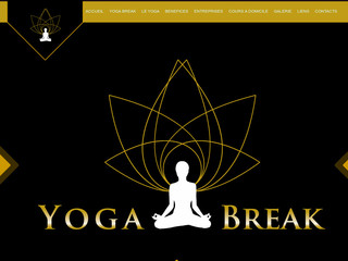 Aperçu visuel du site http://yoga-break.fr