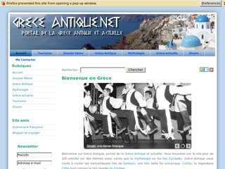 Aperçu visuel du site http://www.greceantique.net