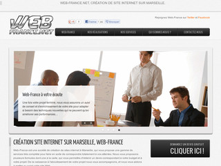 Aperçu visuel du site http://www.web-france.net