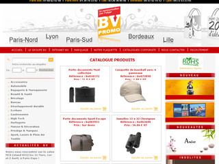 Aperçu visuel du site http://www.bvpromo.com