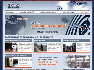 Aperçu visuel du site http://www.ds-securite.com