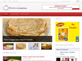 Aperçu visuel du site http://www.pate-a-crepe.tv/