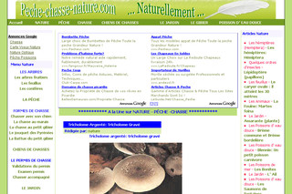 Aperçu visuel du site http://www.peche-chasse-nature.com