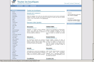 Aperçu visuel du site http://www.toutes-les-boutiques.com