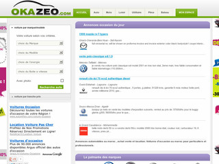 Aperçu visuel du site http://www.okazeo.com