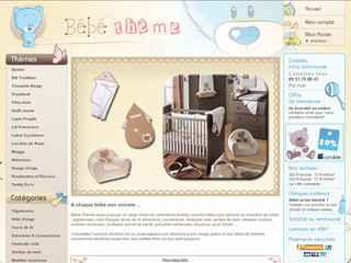 Aperçu visuel du site http://www.bebetheme.fr