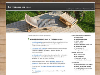 Aperçu visuel du site http://www.terrasses-en-bois.com