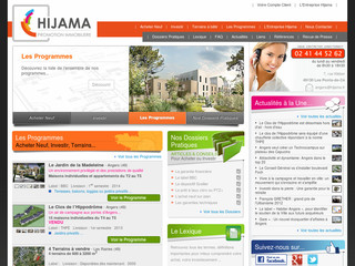 Aperçu visuel du site http://www.hijama.fr