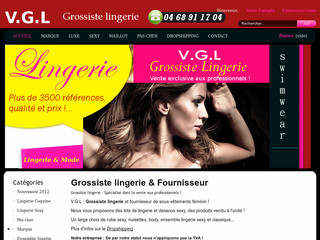 Aperçu visuel du site http://www.fournisseurgrossistelingerie.fr