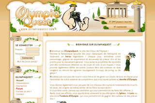 Aperçu visuel du site http://www.olympiaquest.com