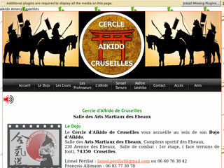 Aperçu visuel du site http://www.aikido-annecy-cruseilles.fr