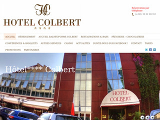 Aperçu visuel du site http://www.hotel-restaurant-colbert.com