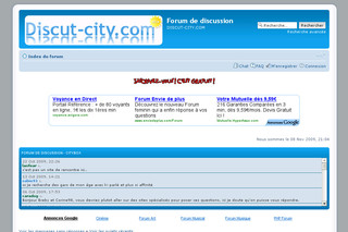 Aperçu visuel du site http://www.discut-city.com