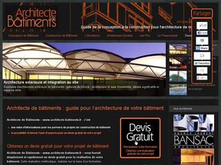 Aperçu visuel du site http://www.architecte-batiments.fr