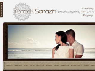 Aperçu visuel du site http://www.franck-sarrazin.com