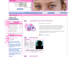 Aperçu visuel du site http://www.t-rencontres.com