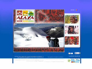 Aperçu visuel du site http://www.alaya-bolivia.com
