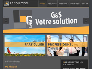 Aperçu visuel du site http://www.gsolution.fr