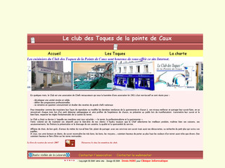 Aperçu visuel du site http://www.club-des-toques-de-la-pointe-de-caux.com