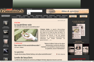 Aperçu visuel du site http://www.nouveleconomiste.fr