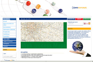 Aperçu visuel du site http://www.geoconcept.com