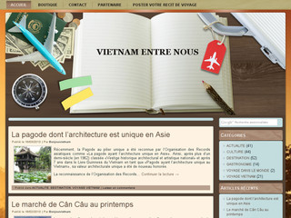 Aperçu visuel du site http://vietnamdecharme.com/