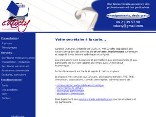 Cdacty.fr - Services de secrétariat aux professionnels, C'Dacty Cdacty.fr - Services de secrétariat aux professionnels, C'Dacty