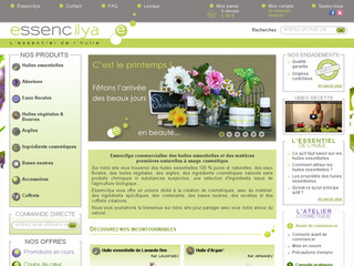 Aperçu visuel du site http://www.essencilya.com