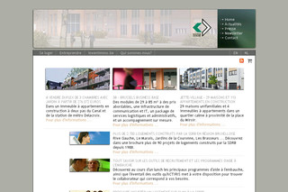 Aperçu visuel du site http://www.sdrb.irisnet.be