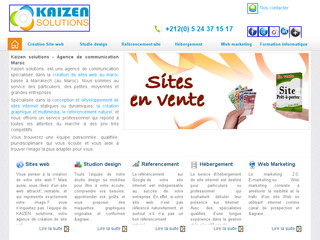 Aperçu visuel du site http://kai-zen-solutions.com