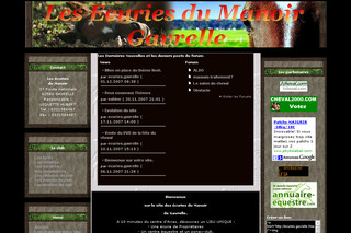 Aperçu visuel du site http://ecuries.gavrelle.free.fr